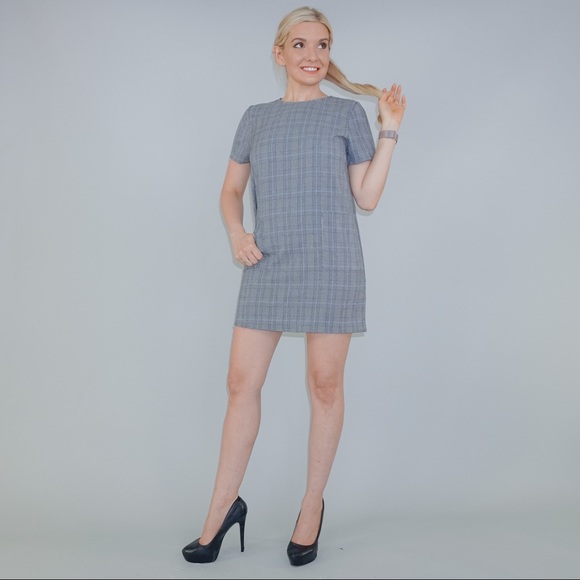 Grey Plaid Dress - Picture 8 of 11